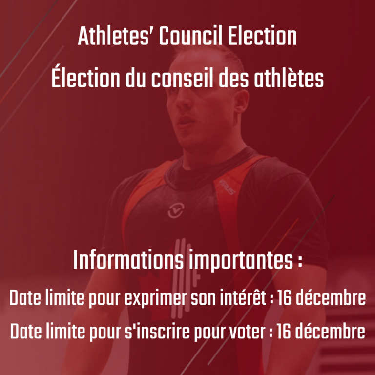 Élection du conseil des athlètes